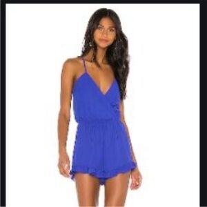 Superdown Kehlani Romper in Blue